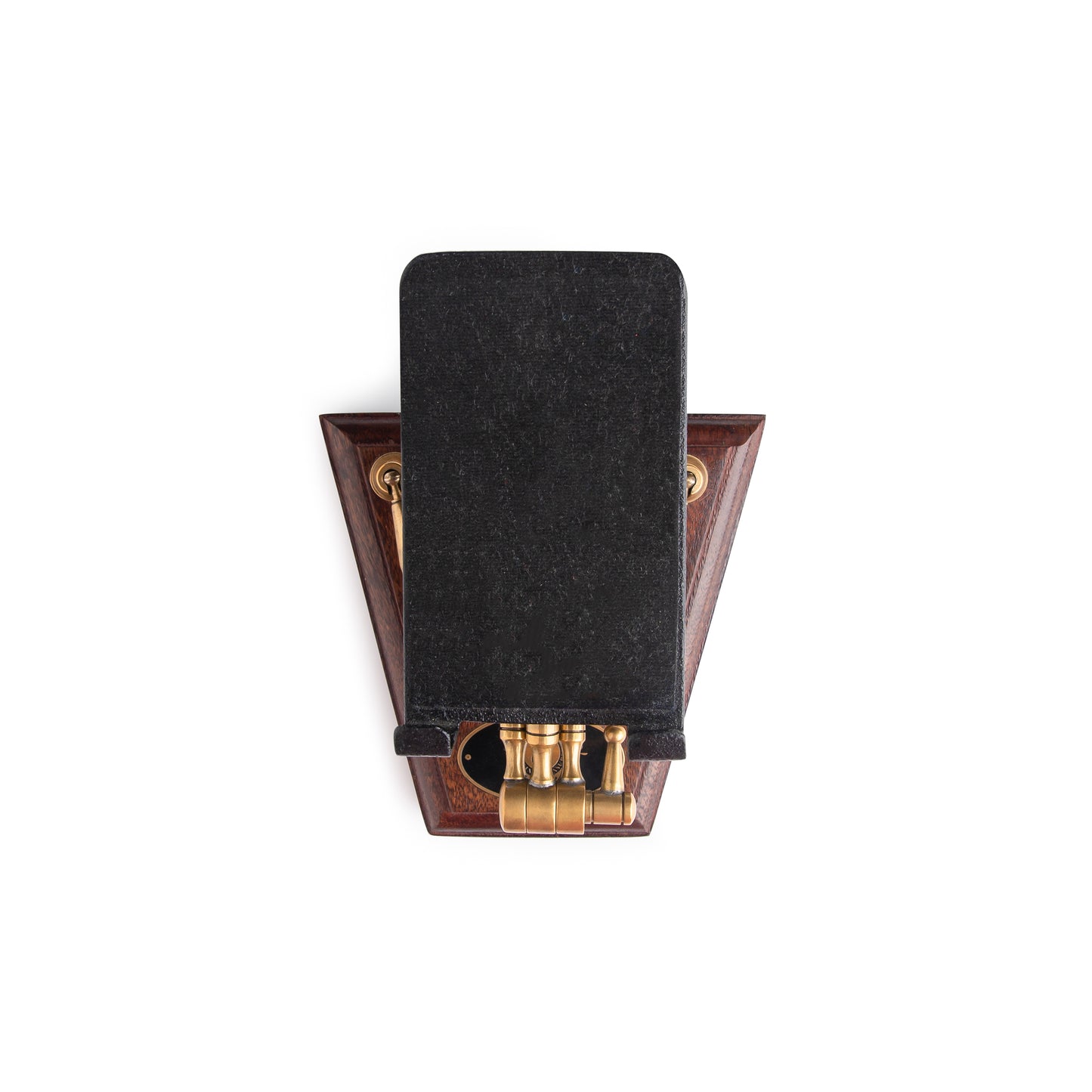 Handcrafted Brass Mobile Stand with Compass & Pen Holders