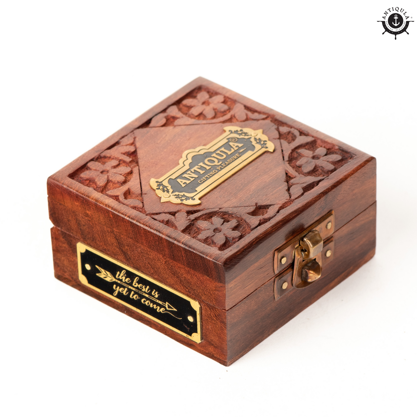 Handcrafted Compass in Wooden Box