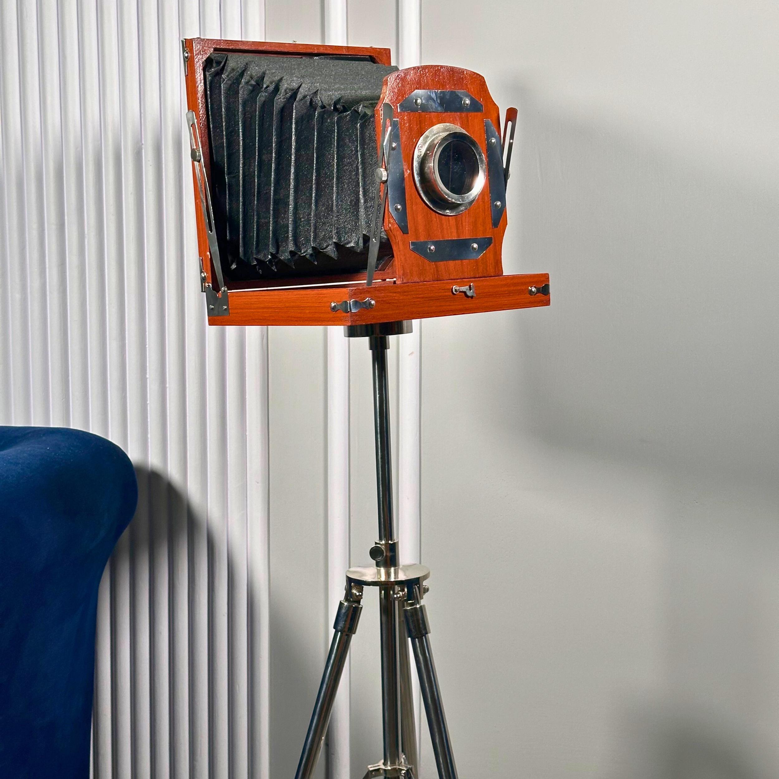 Wooden Studio Camera on Adjustable Tripod view 5