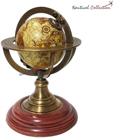 Brass Armillary Globe on MDF Base view 13