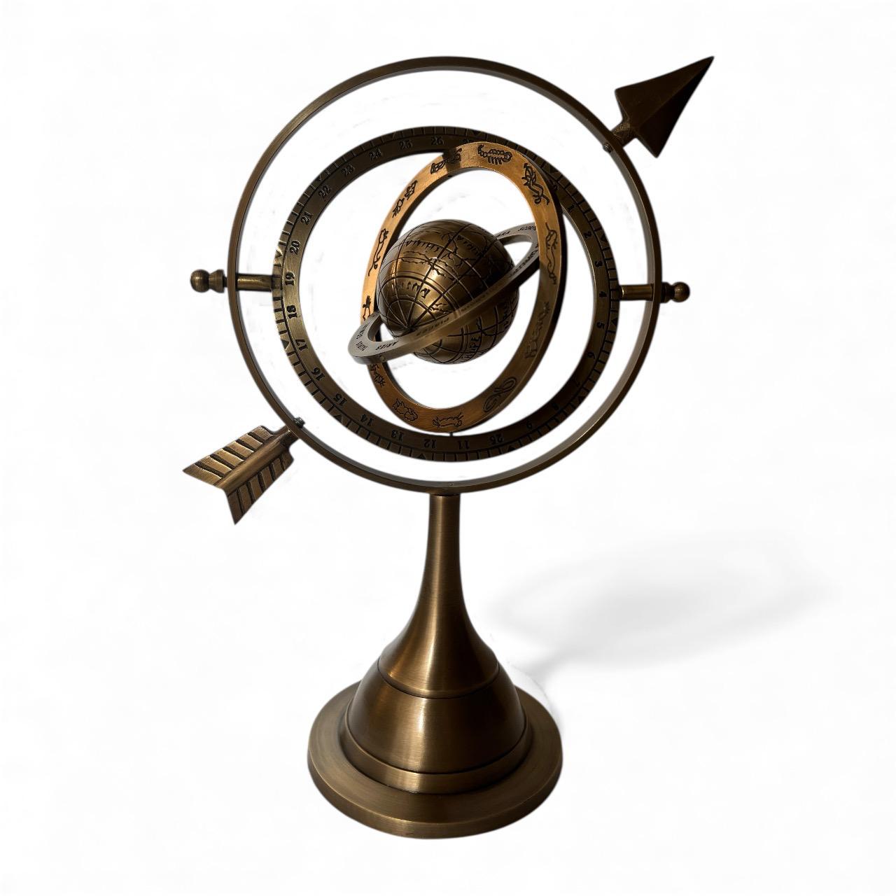 All-Brass Armillary Globe Sphere Nautical view 9