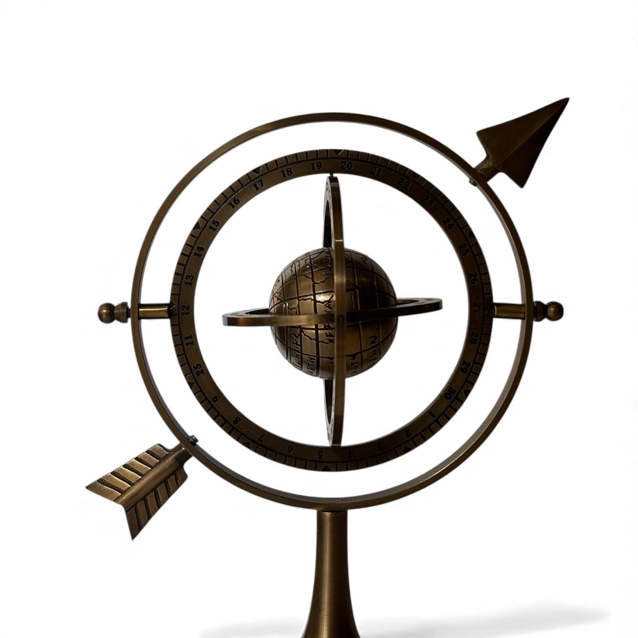 All-Brass Armillary Globe Sphere Nautical view 11