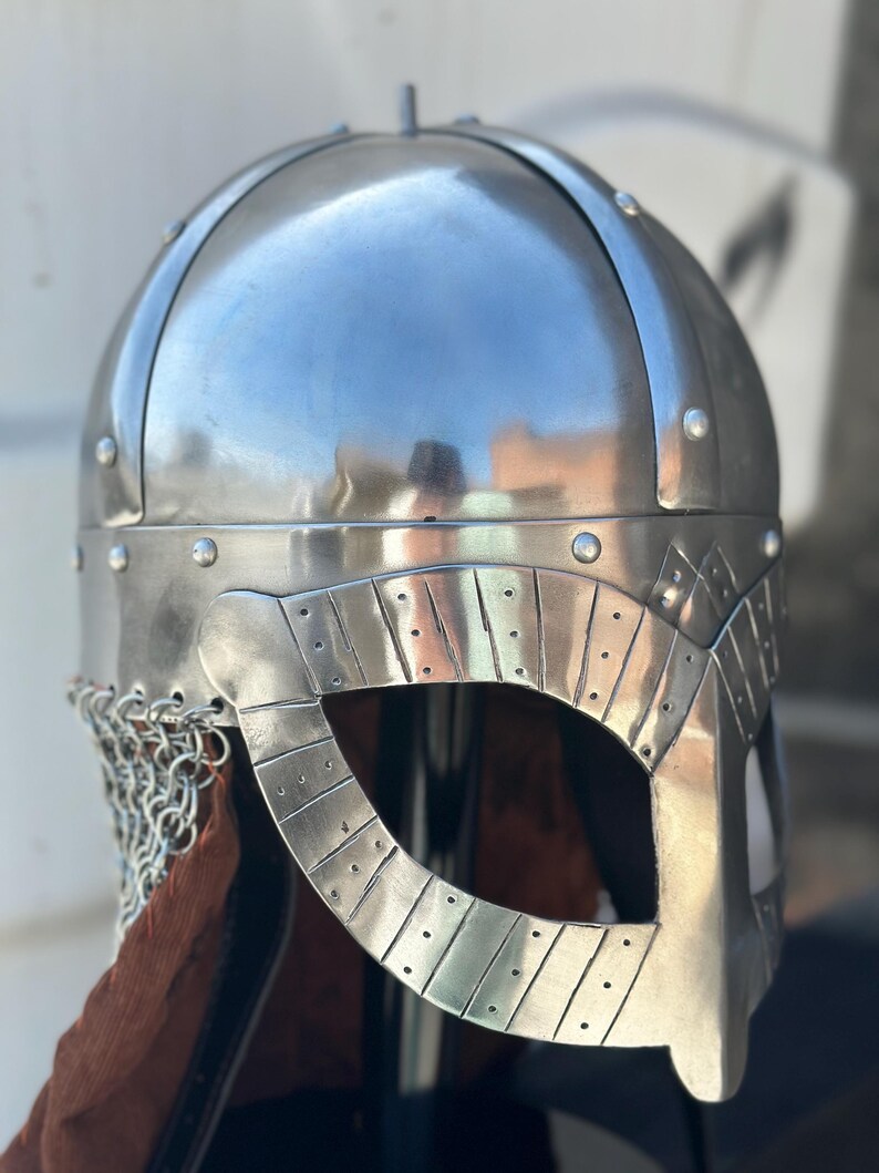 Viking Nasal Chainmail Helmet — Norse Warrior view 4