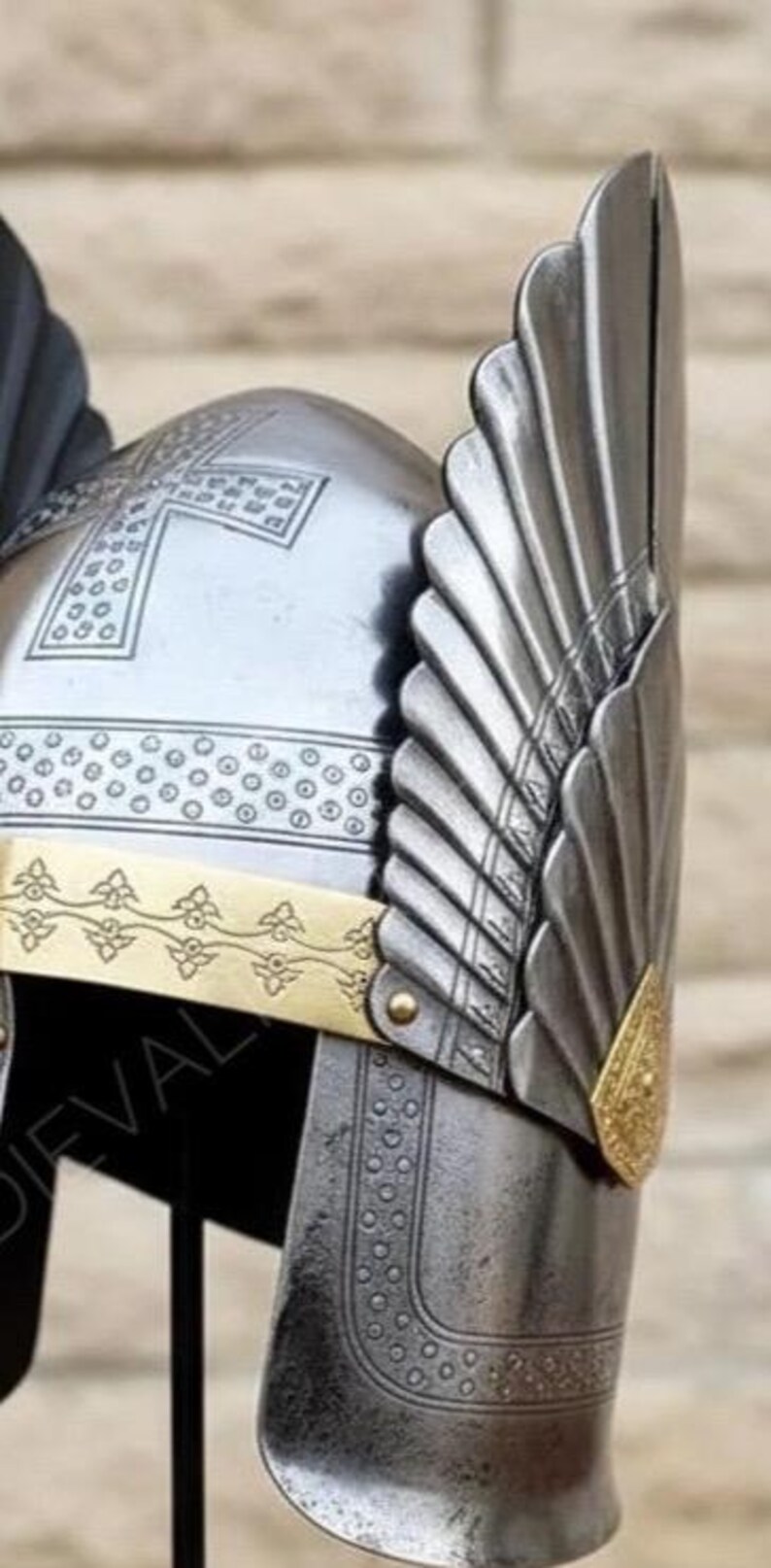 Aquila Imperium Winged Helmet — Roman Warrior Steel view 5