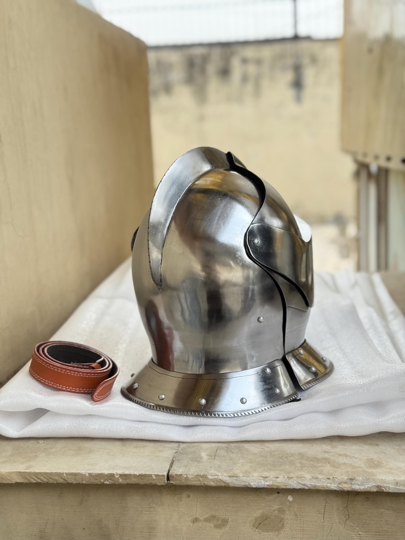 Medieval Knight Visor Helmet — Wearable Crusader view 6