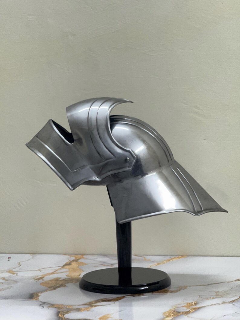Medieval Knight Crusader Helmet — Wearable Steel view 3