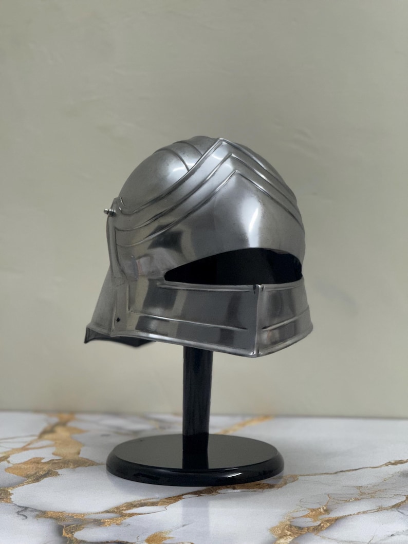 Medieval Knight Crusader Helmet — Wearable Steel view 8