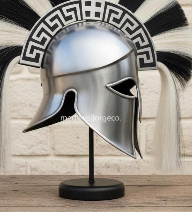 Roman Corinthian Helmet — Greek Spartan Warrior Armor view 6