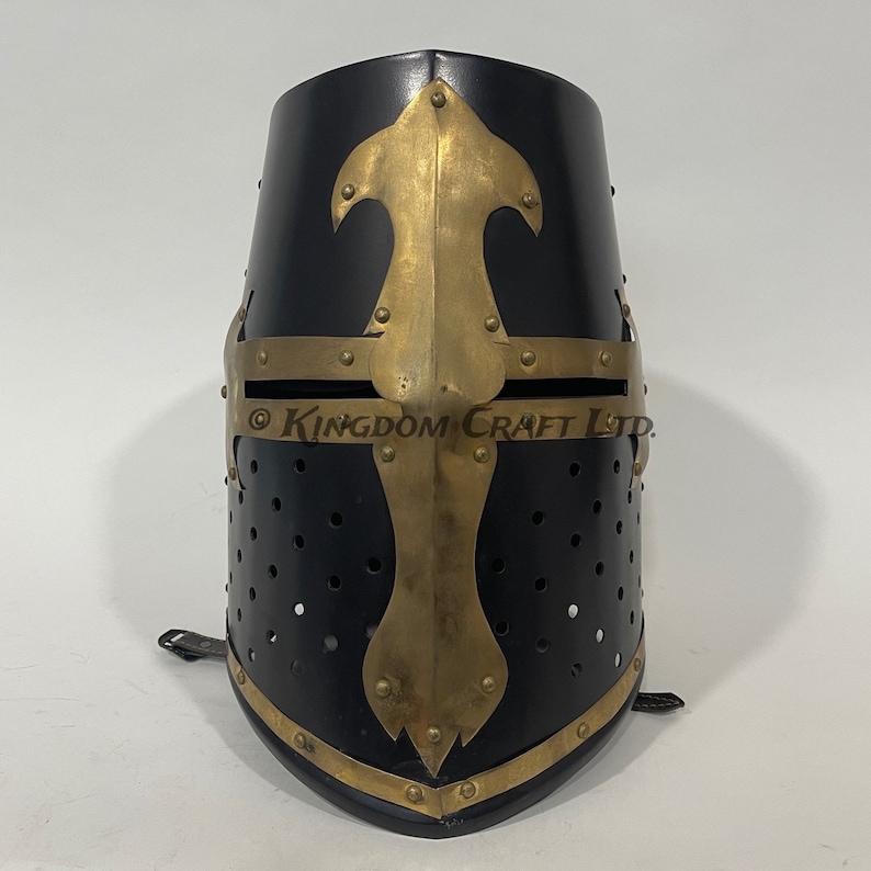 Templar Crusader Knight Helmet — Gift Ready view 6