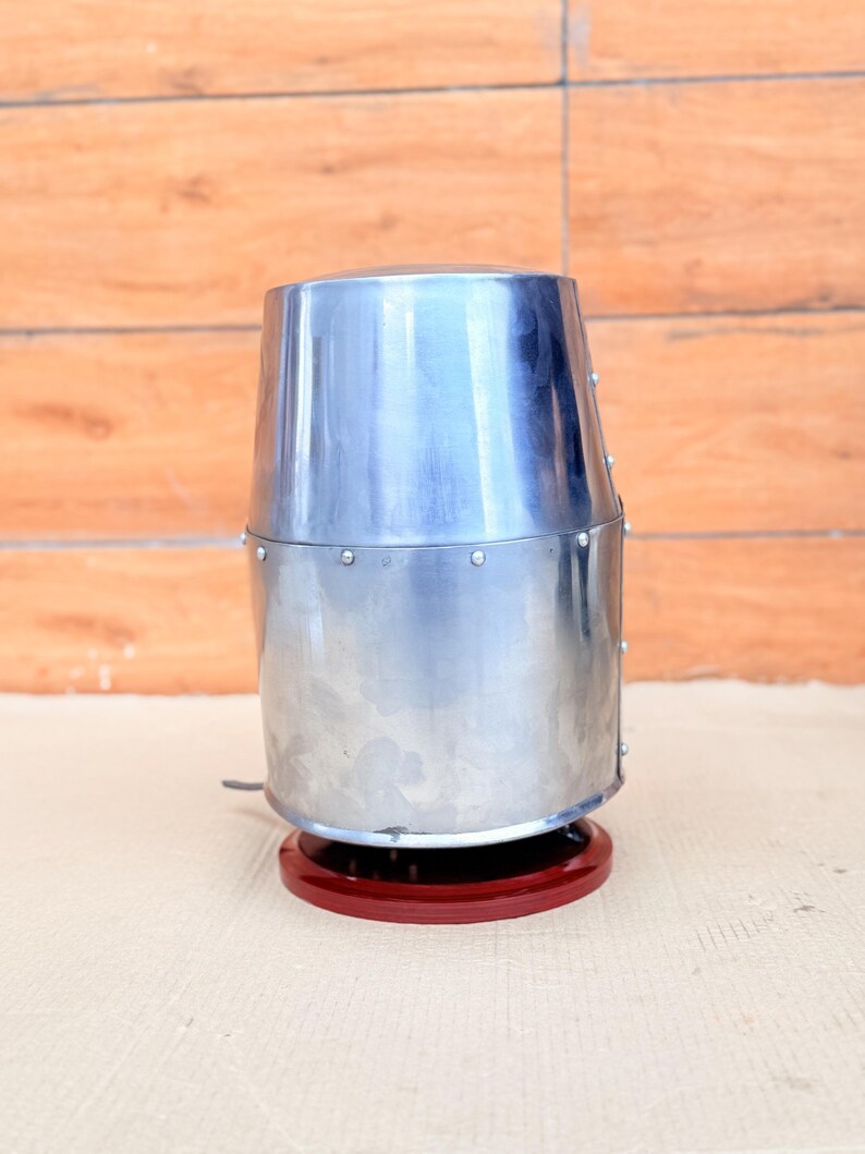 Templar Knight Helmet — Gold Finish Display view 6