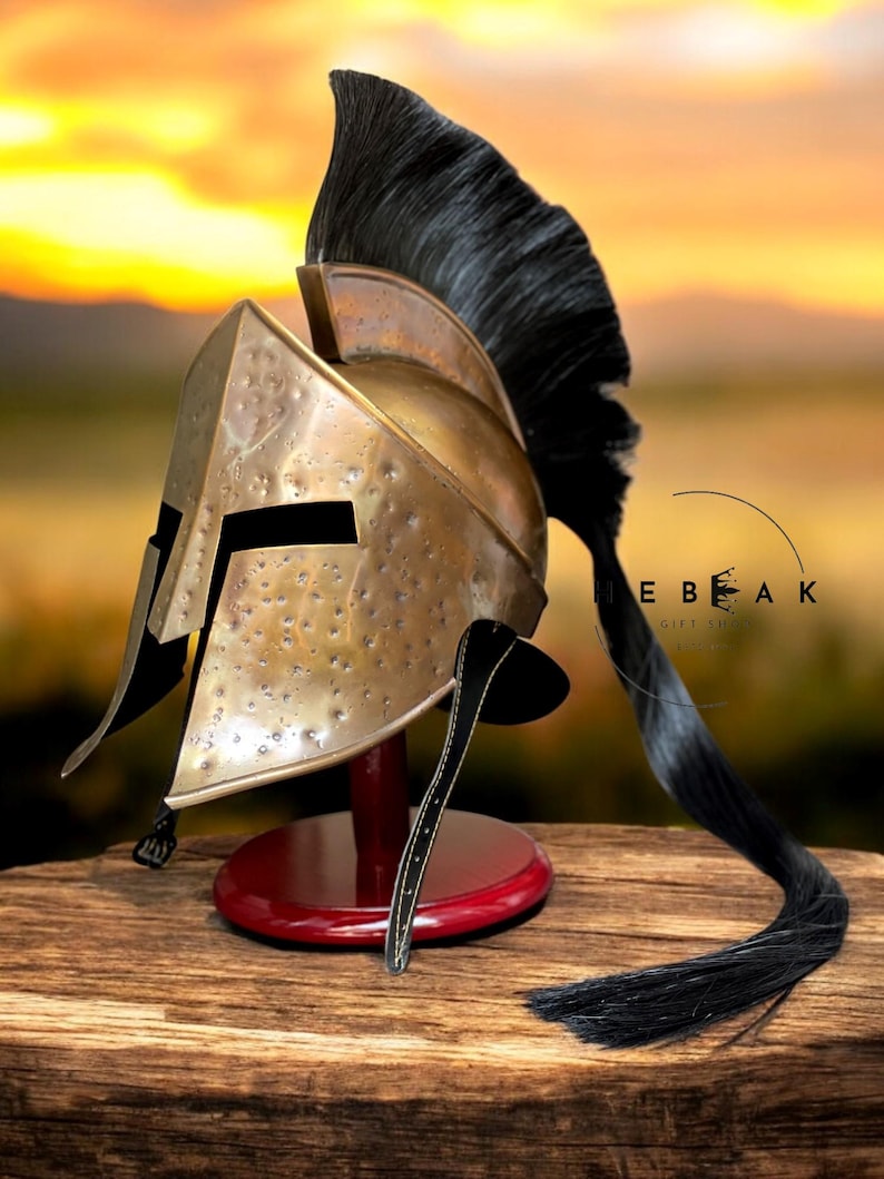 Greek Corinthian Helmet — Spartan Warrior Armor view 2