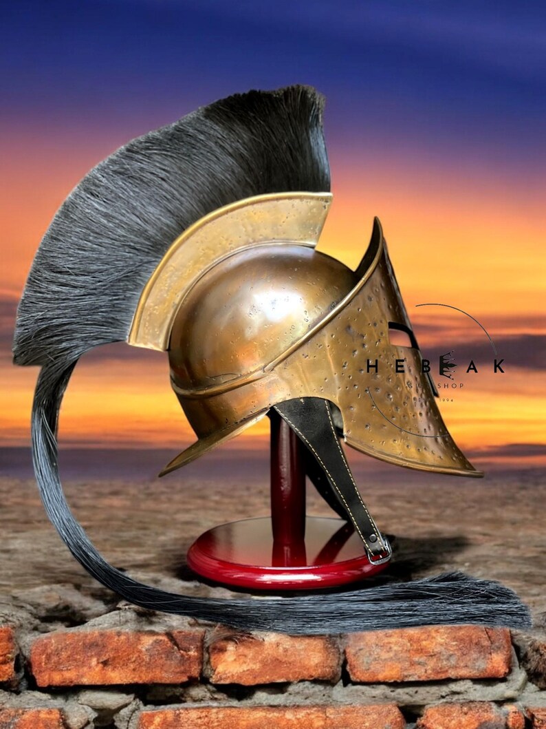 Greek Corinthian Helmet — Spartan Warrior Armor view 6
