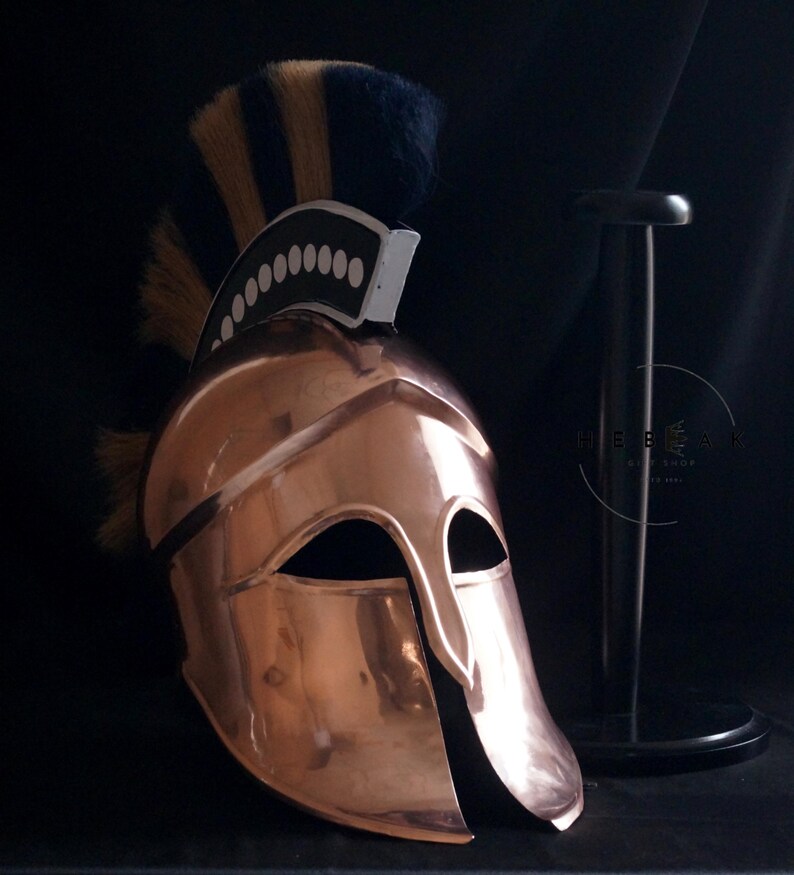Handcrafted Greek Corinthian Helmet — Spartan view 5