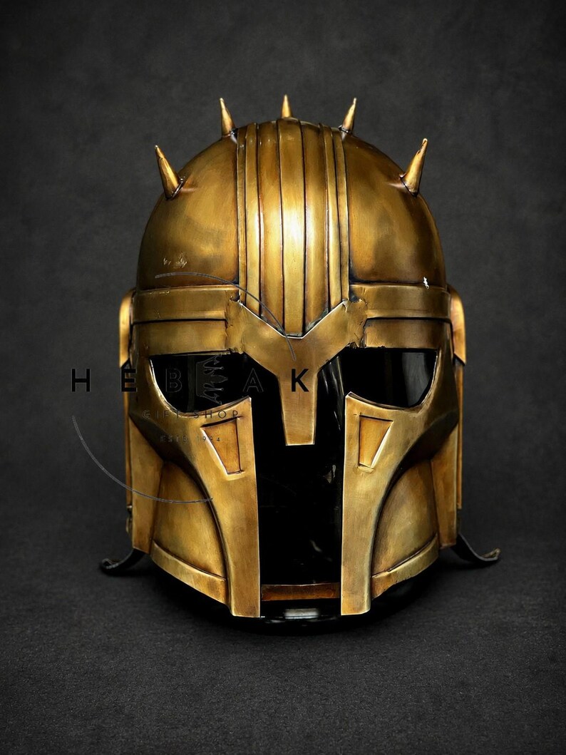 Bronze Warrior Fantasy Knight Helmet — Collector Display view 3
