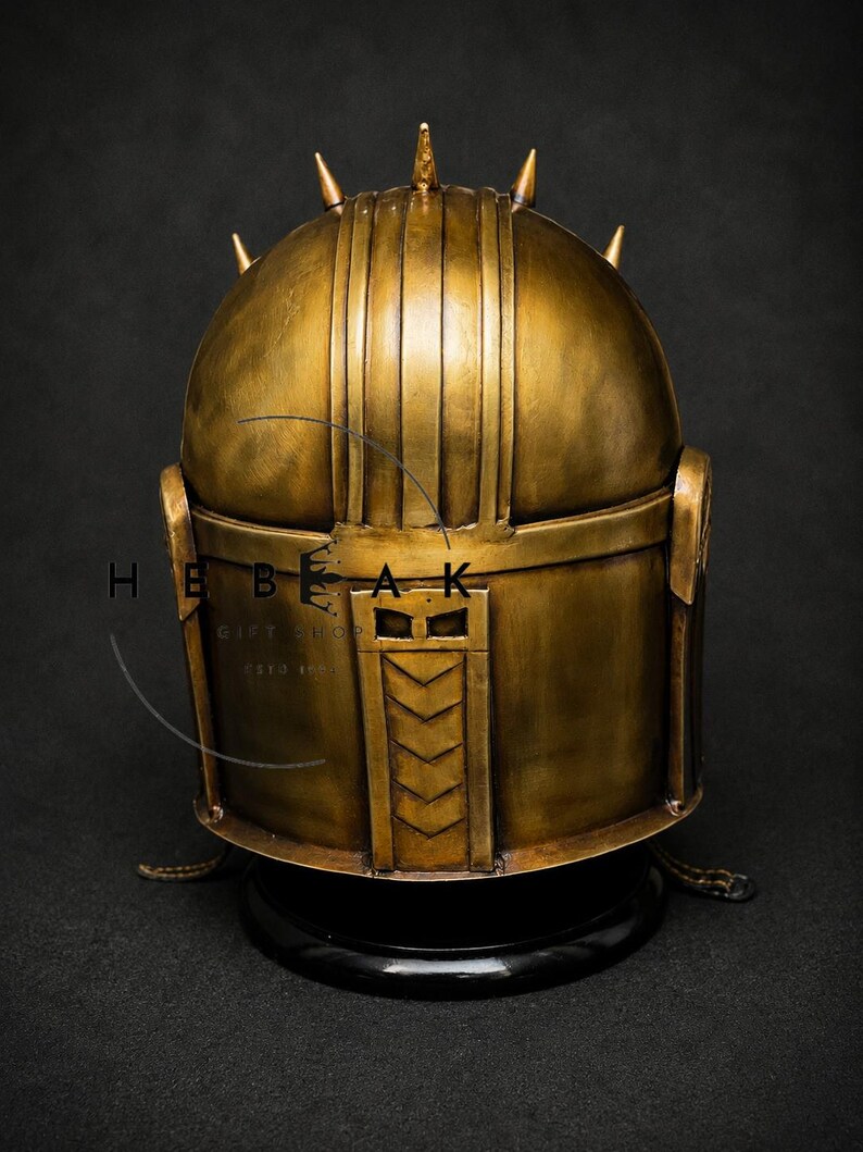 Bronze Warrior Fantasy Knight Helmet — Collector Display view 6