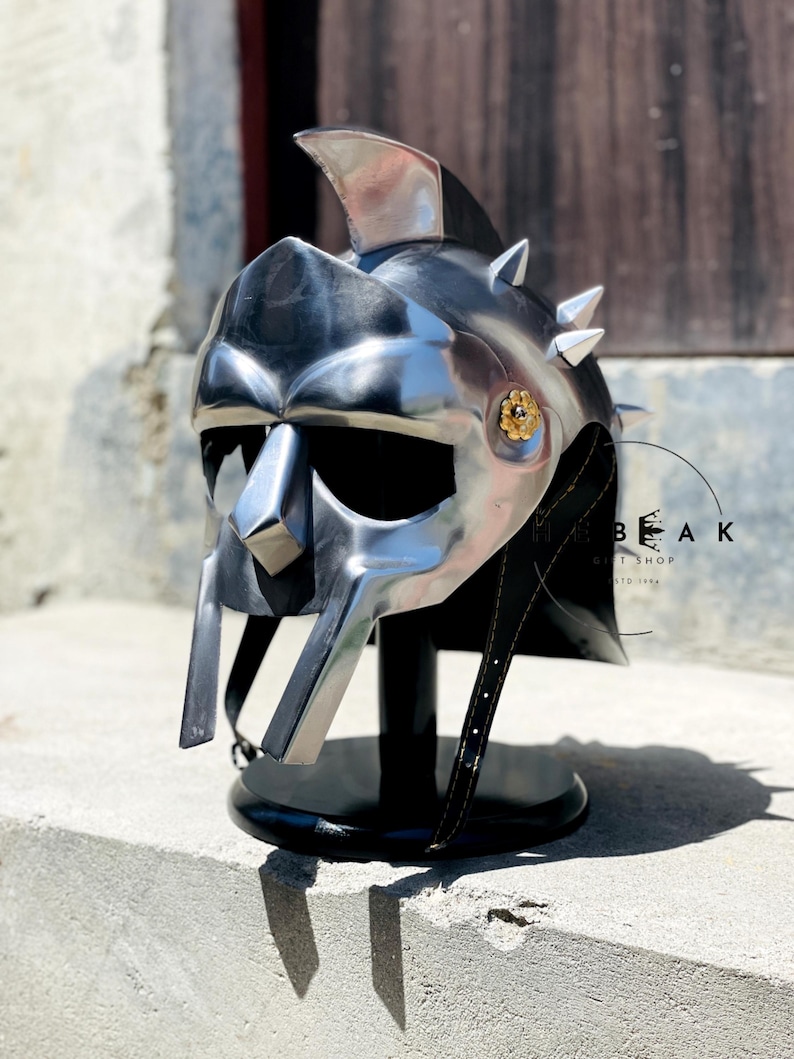 Gladiator Helmet Replica — Roman Warrior Armor view 4