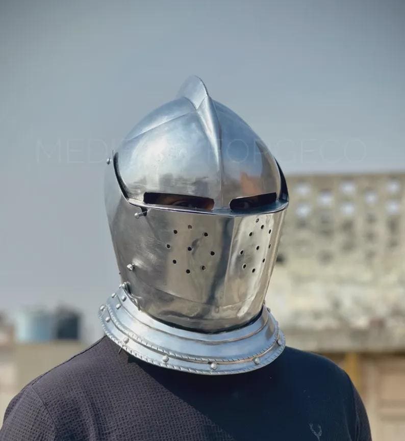 Crusader Armor Helmet — Wearable Knight view 15