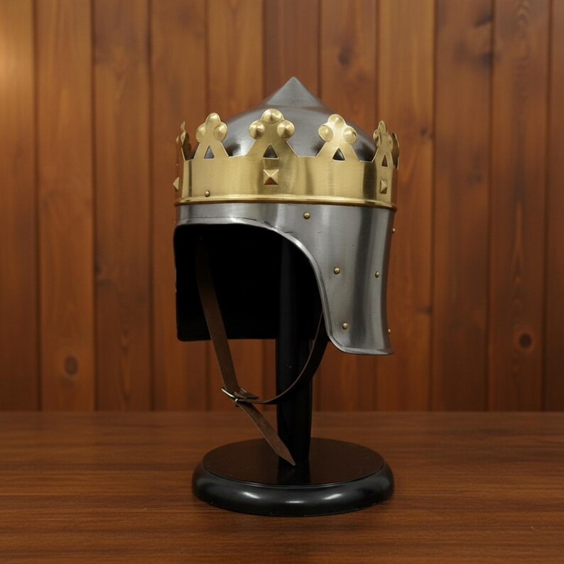 King Arthur Helmet — Richard Lionheart Crown Replica view 2