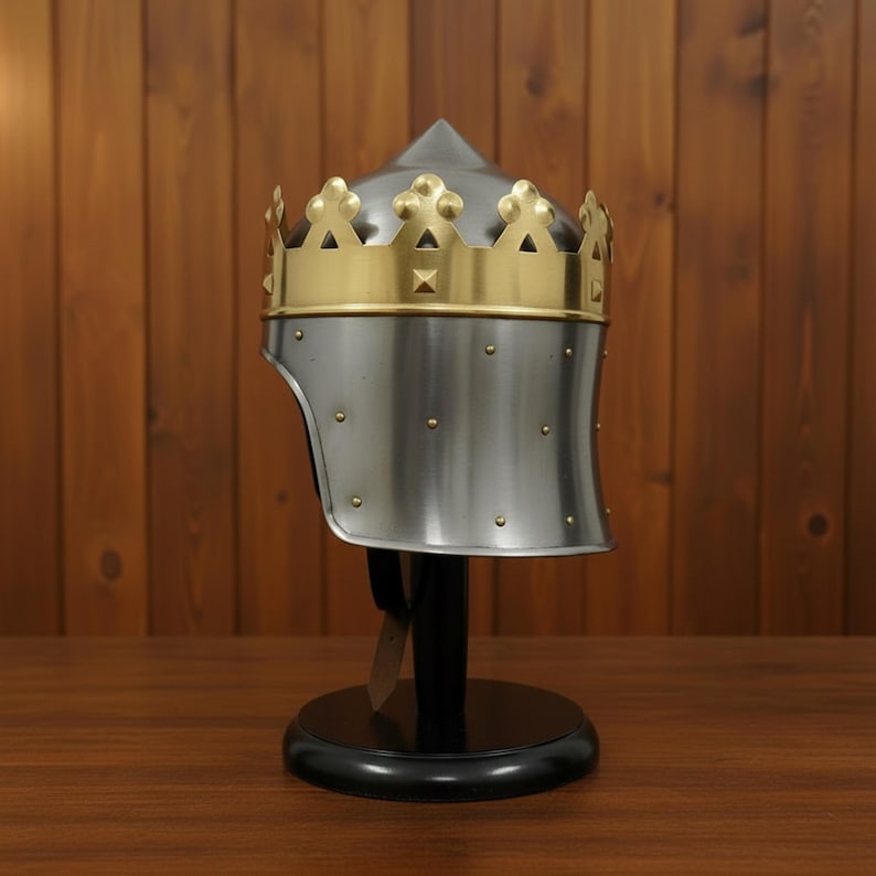 King Arthur Helmet — Richard Lionheart Crown Replica view 5