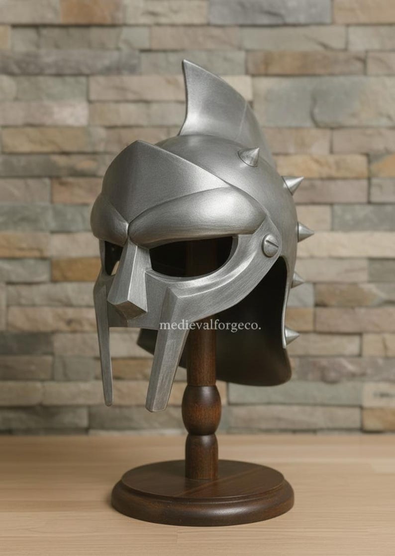 Fantasy Warrior Helmet with Spikes — Display Prop view 2