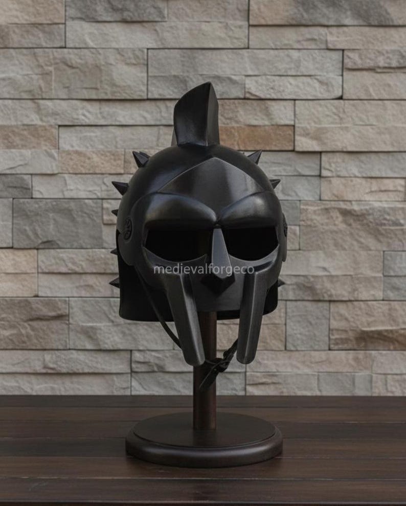 Fantasy Warrior Helmet with Spikes — Display Prop view 5