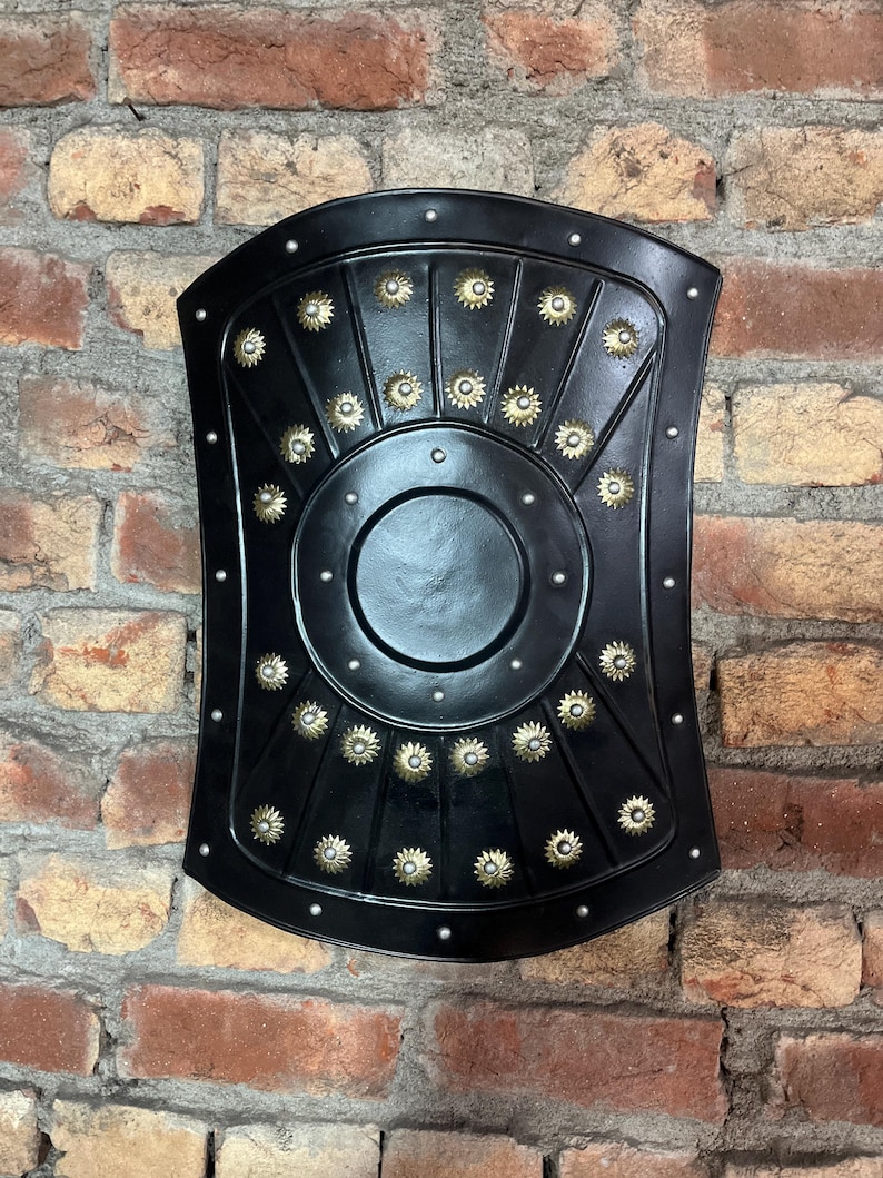 Templar Knight Steel Crusader Shield with Small view 2