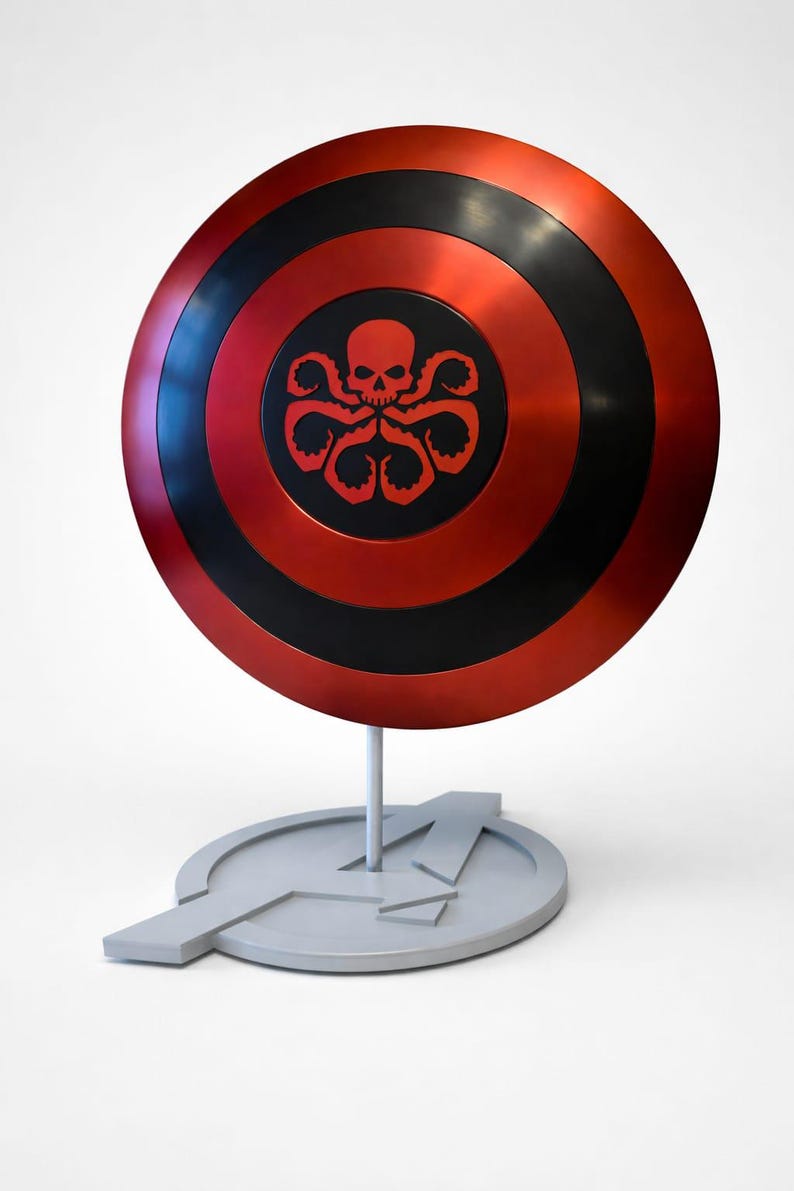Handmade Aluminum Hydra Captain America Shield Replica view 4