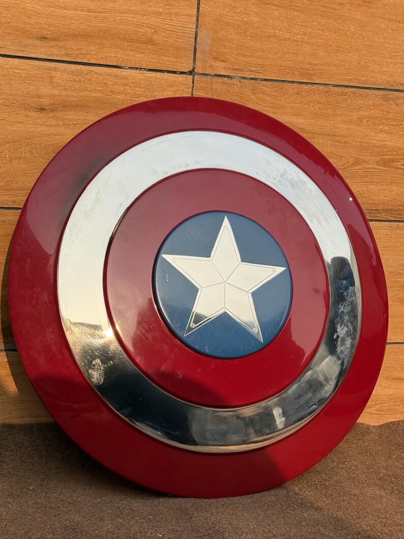 Steel Captain America Shield with Winter Soldier view 7
