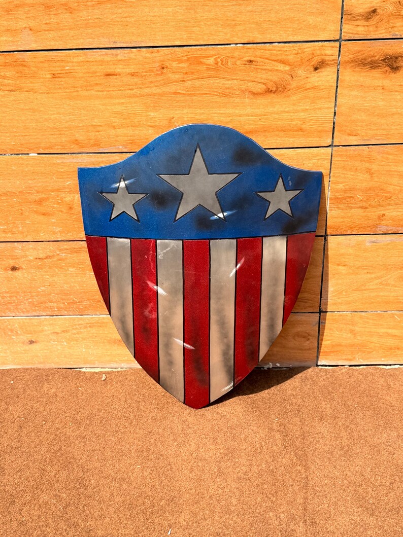 24 Inch Aluminum Captain America Shield with Marvel First Avenger view 6