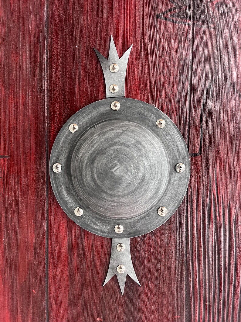 Medieval Viking Wooden Round Shield with Wall Art Variant view 8