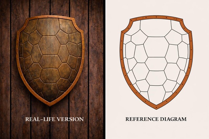 Custom Wooden Shield with Made to Order view 4