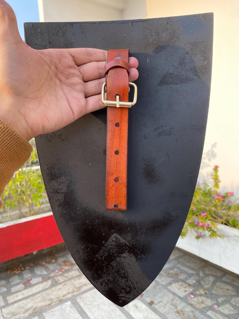 Fantasy Medieval Shield with Handcrafted LARP Lightweight Foam Prop view 2