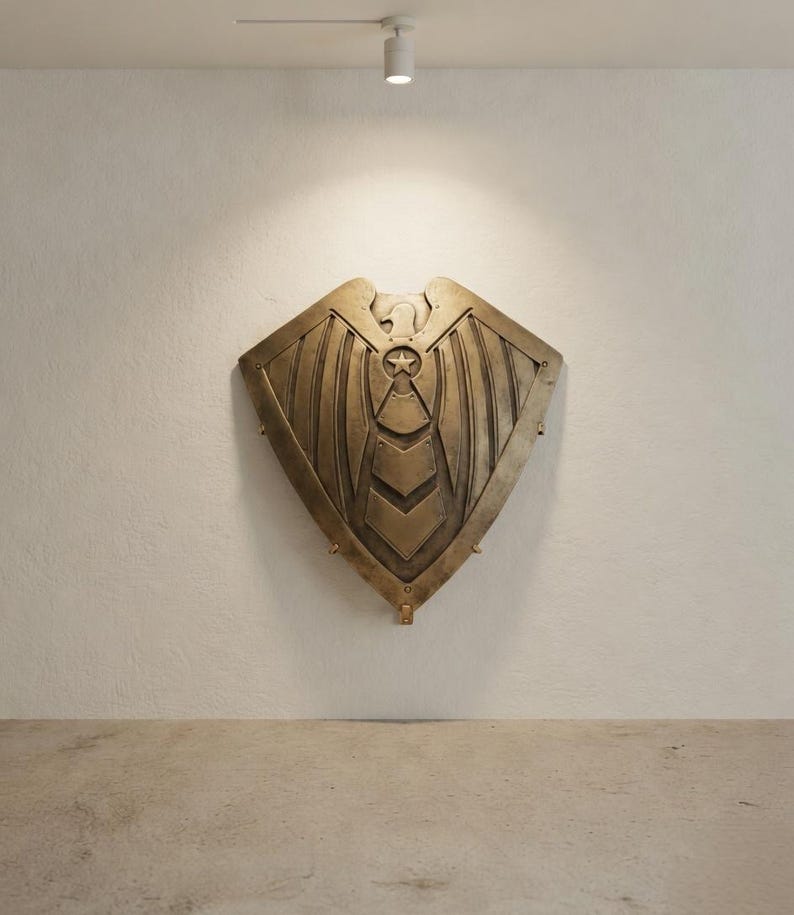 Super Soldier Shield Replica with Handcrafted Metal Hero Prop view 37