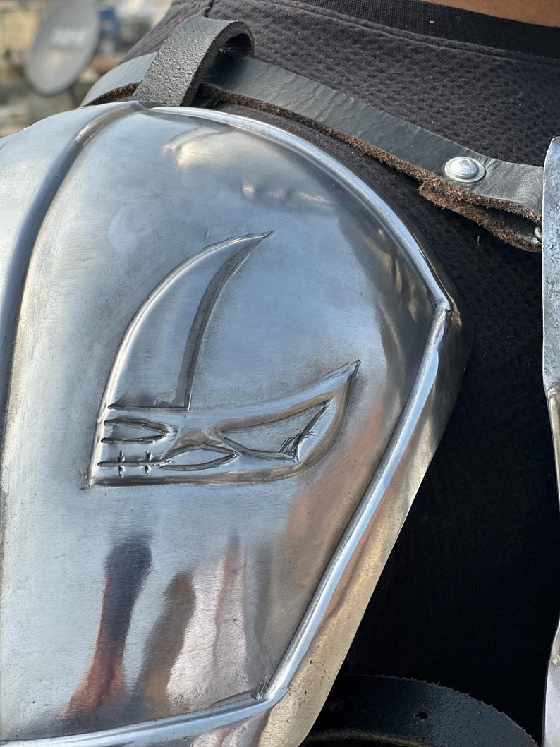 Mandalorian Inspired Beskar Armor Set for Sci-Fi Warrior LARP view 5
