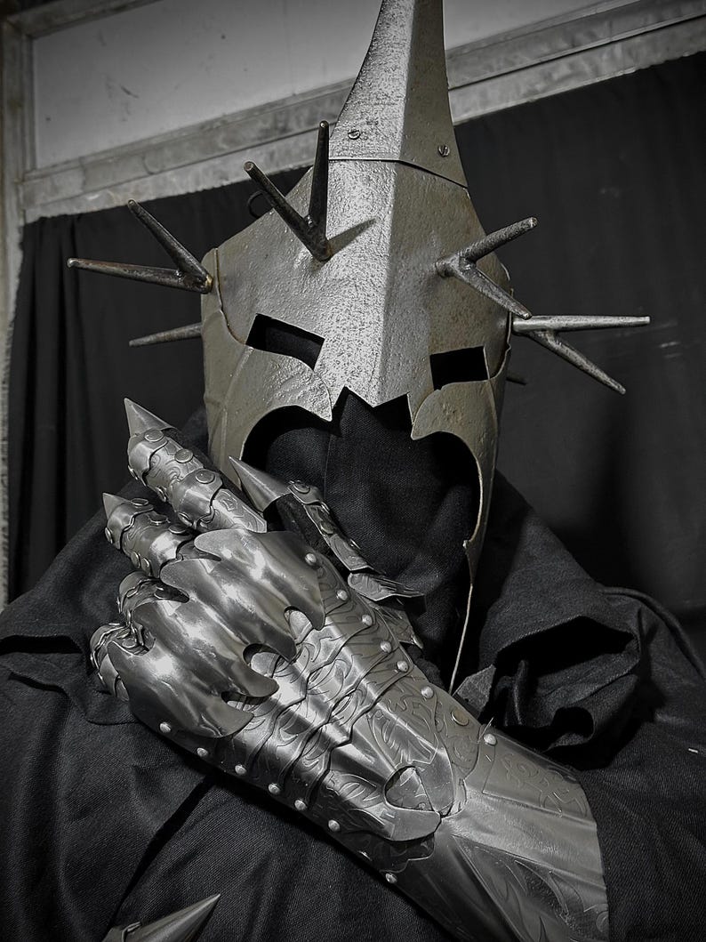 Medieval Handmade Nazgul Armor with Gothic Horror Wearable Cosplay view 2