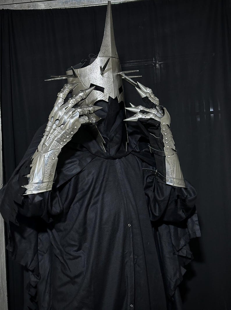 Medieval Handmade Nazgul Armor with Gothic Horror Wearable Cosplay view 3