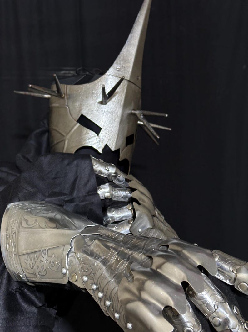 Medieval Handmade Nazgul Armor with Gothic Horror Wearable Cosplay view 8