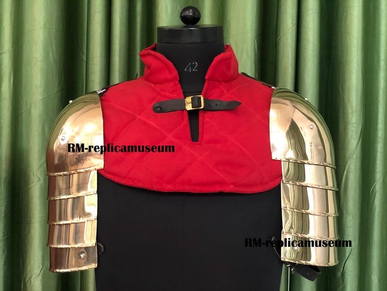 Roman Muscle Body Armor Set with Corinthian Helmet and Full Cuirass for LARP view 7