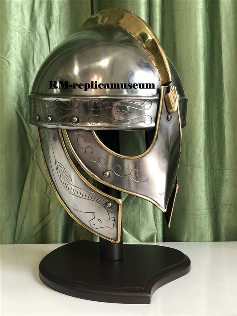 Greek Muscle Armor with Roman Cuirass and Viking Helmet Full LARP Set view 7