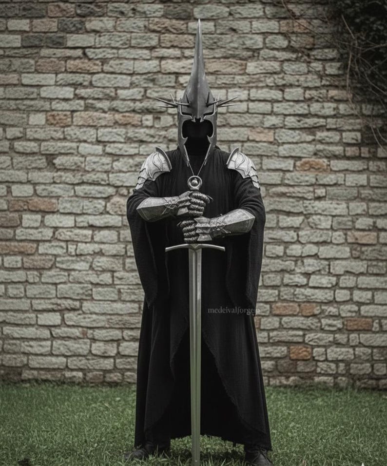 Dark Fantasy Warrior Full Armor Suit for Cosplay and Display view 3
