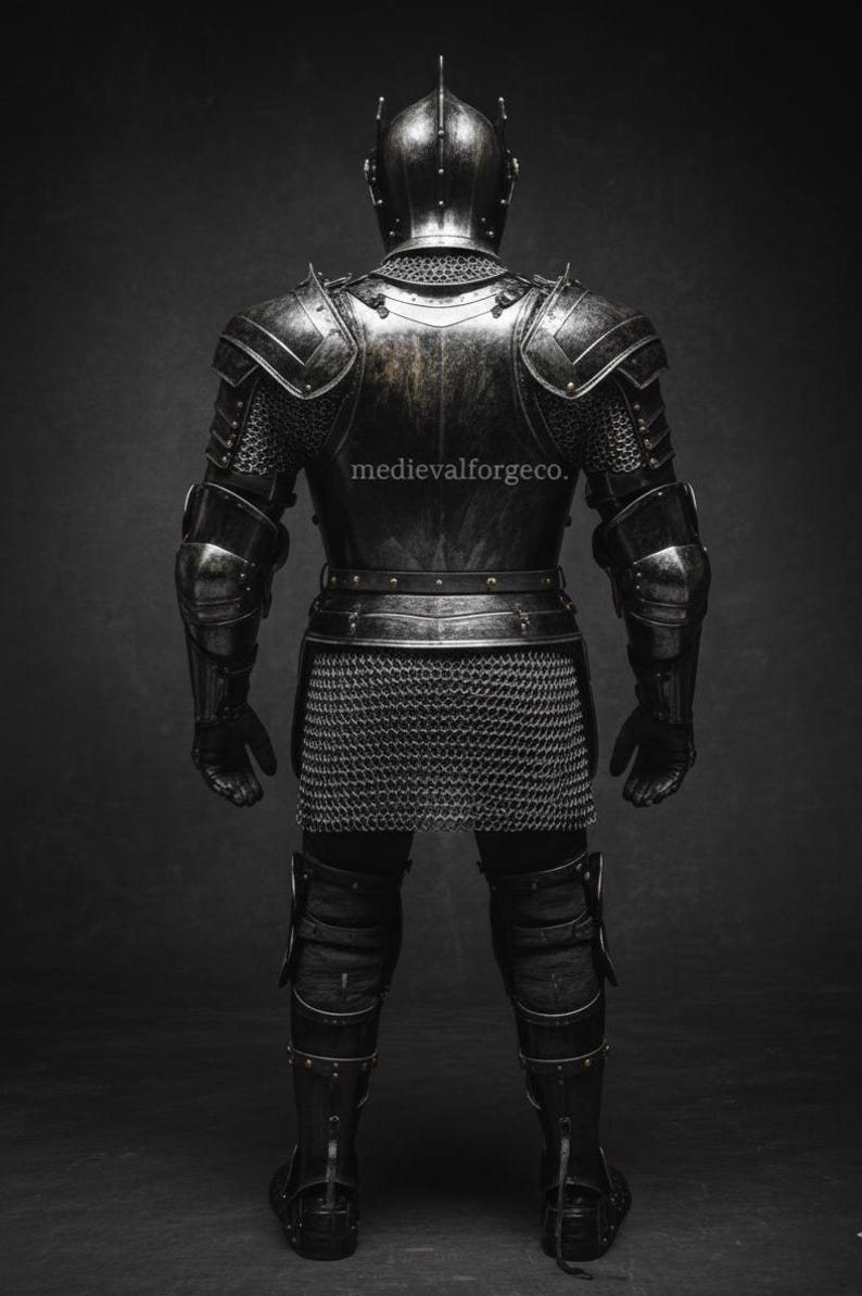 Medieval Dark Fantasy Gothic Knight Wearable Armor Second Variant view 6