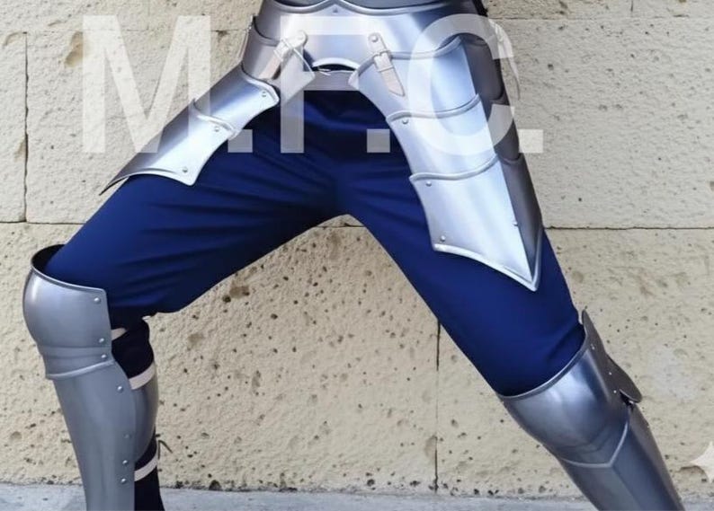 Handmade Steel Medieval Knight Armor Set with Full Body Cosplay view 7