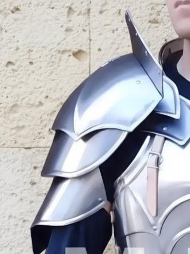 Handmade Steel Medieval Knight Armor Set with Full Body Cosplay view 10