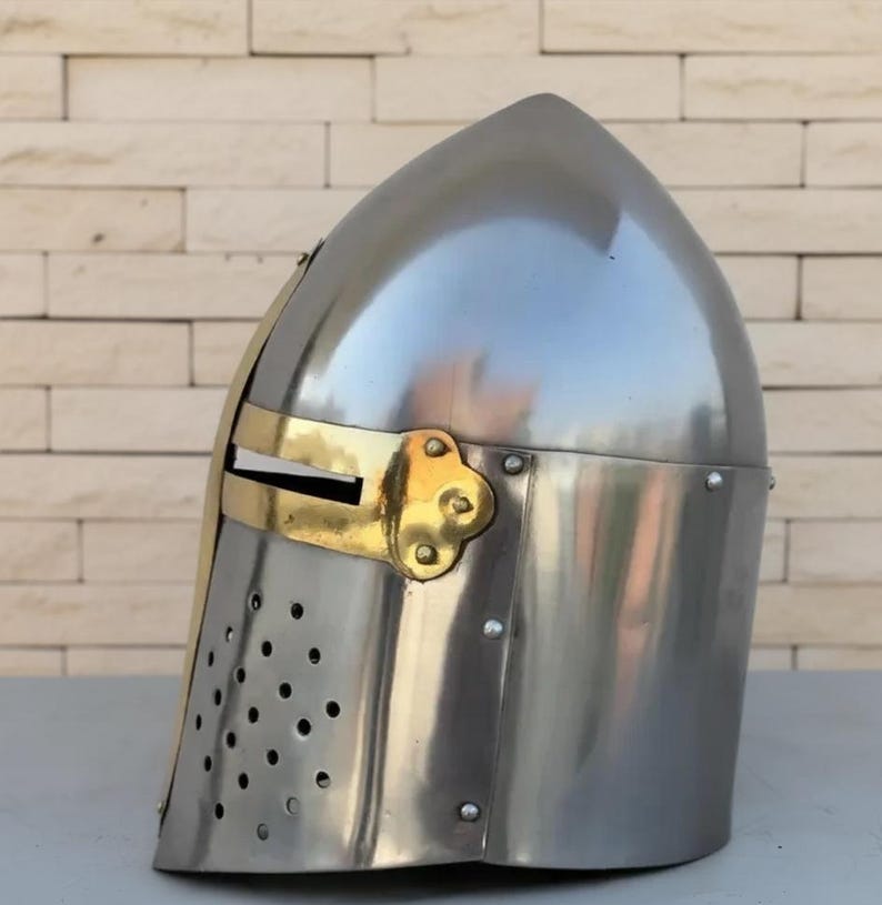 Handmade Medieval Crusader Knight Full Armor Set with Steel Templar view 6