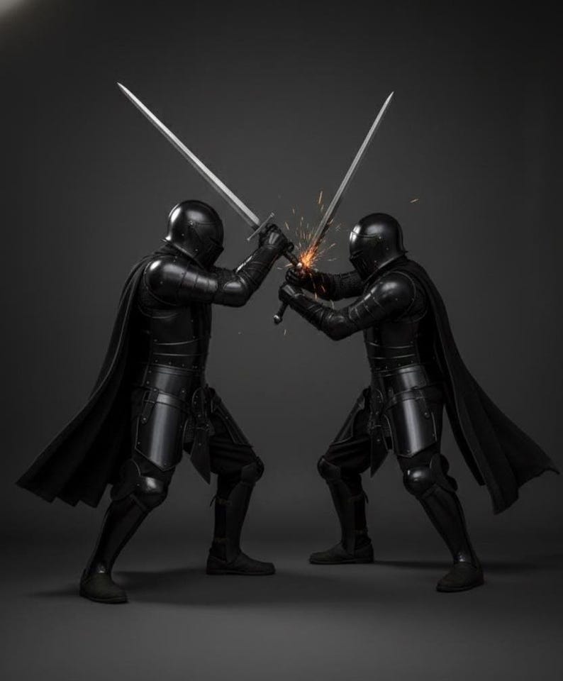 Wearable Dark Italian Barbuta Knight Armor with Gothic Plate for LARP view 3