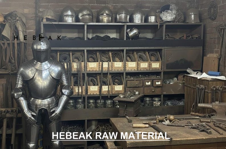 Medieval Knight Full Body Steel Plate Armor for Reenactment and Cosplay view 8