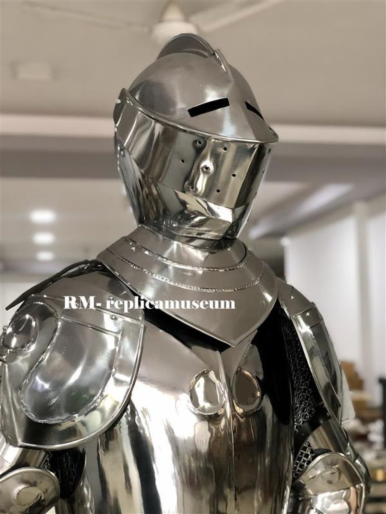 Medieval Knight Suit of Armor with 18-Gauge Steel Full Body LARP view 6
