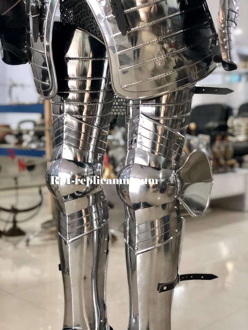 Medieval Knight Suit of Armor with 18-Gauge Steel Full Body LARP view 11