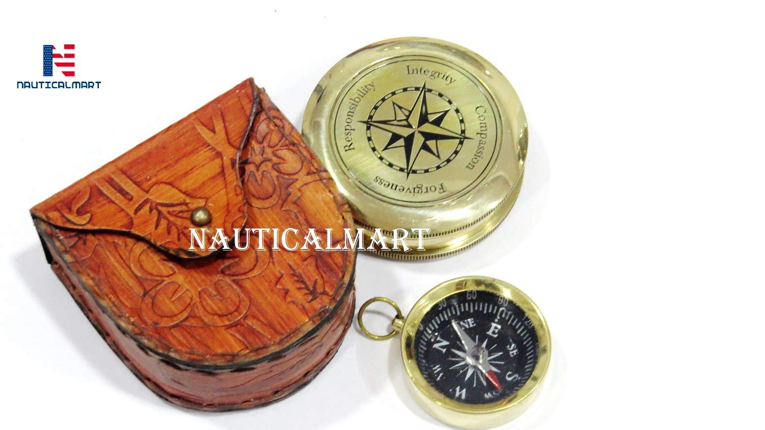 Motivational Compass, Leather Case view 5