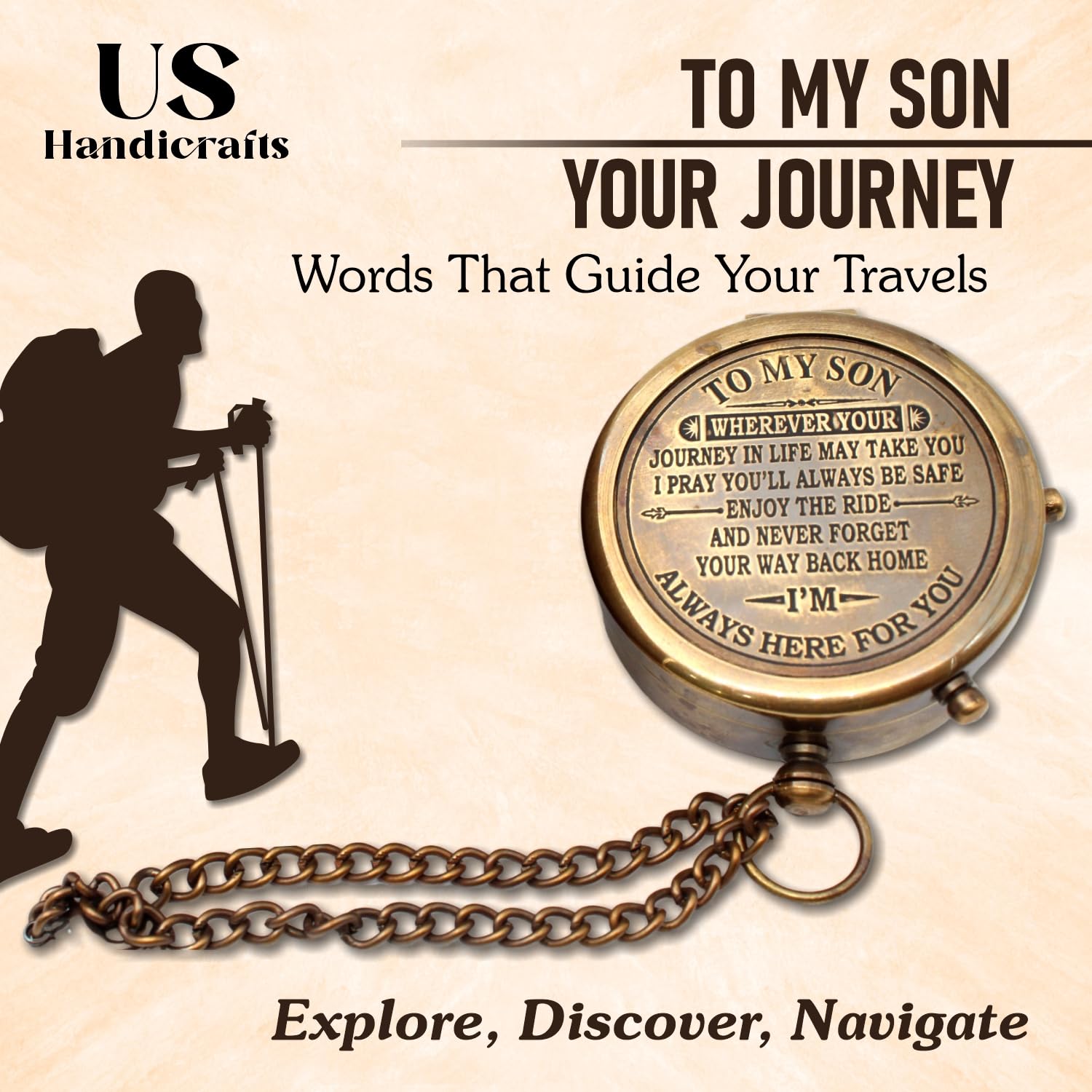 To My Son Compass, Wooden Box view 6